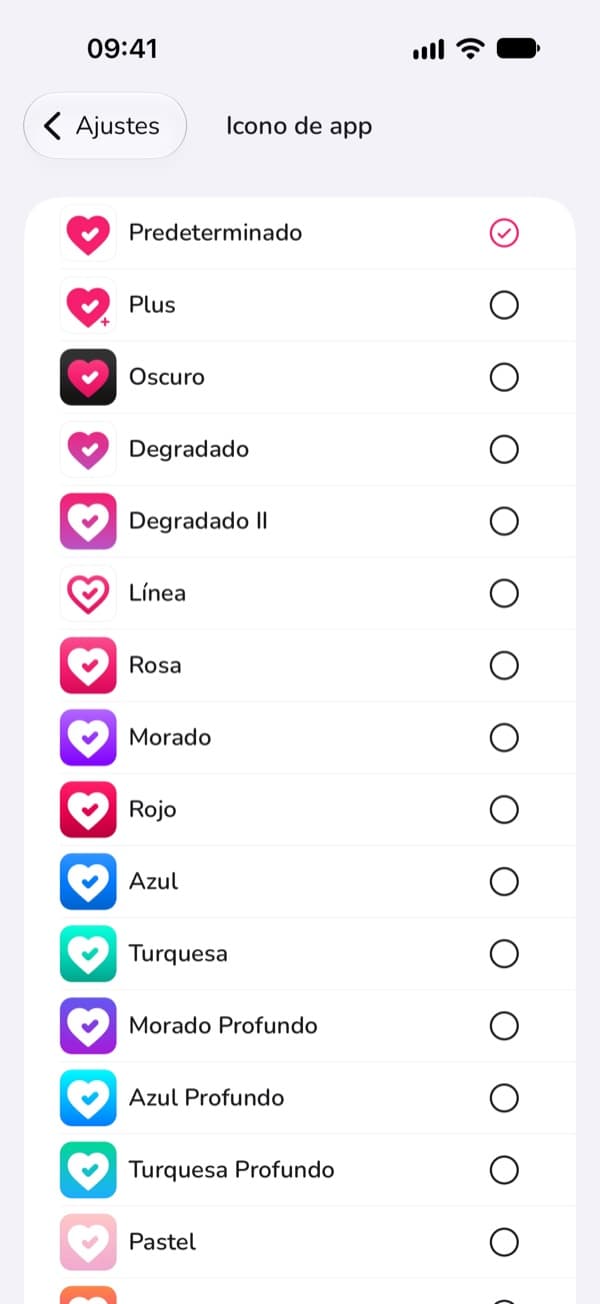 Eligiendo otro icono para LoveLust en la pantalla de inicio