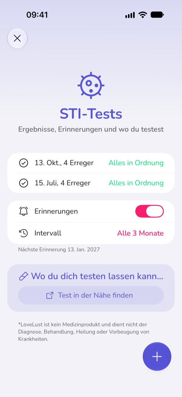 STI-Tests in LoveLust: Ergebnisse, Erinnerungen und wo du dich testen lassen kannst